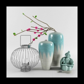 中式艺术品摆件模型